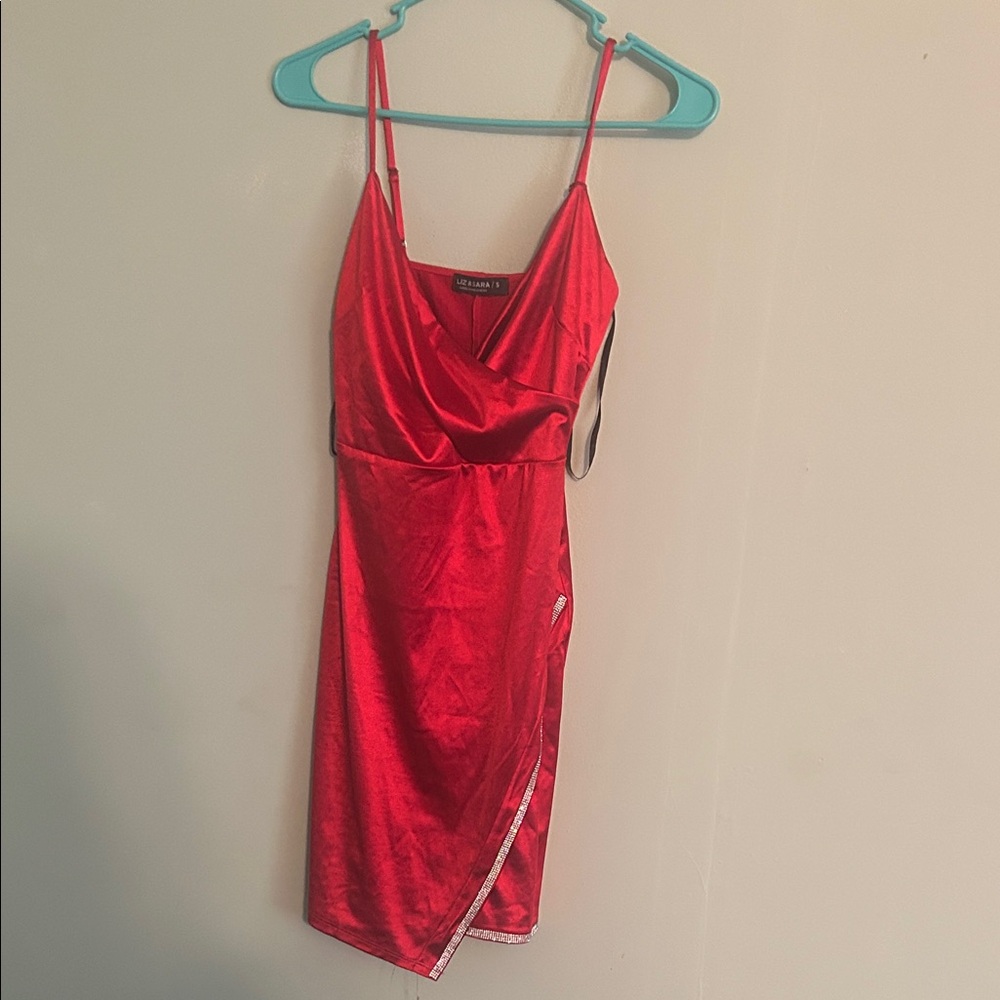 Fashion Nova Vibrant Red Mini Dress